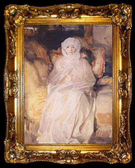 framed  John Singer Sargent Mrs.Gardner in White (mk18), ta009-2